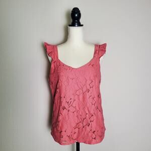 Monteau Mauve Pink Lace Top XL